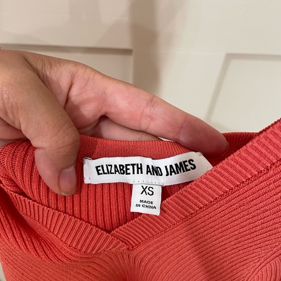 Elizabeth and James Women’s Bonnie Pleated Maxi Dress Salmon/Coral Size XS - Picture 9 of 11